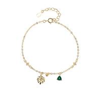 Feuilles Bracelets Bracelets de chaîne réglable en zircone cubique, pensées de Vous répandre comme des Branches, étendues dans Les années lointaines, pour Les Dons de Bijoux pour Femmes