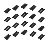 Feuilles D’isolation Thermique Noires pour Extensions Capillaires 50 Pièces | Tissu Mat, Forme en V, Protection des Bonds Kératine, Usage Maison et Salon