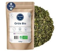 Feuilles d’Ortie Bio en Vrac - Infusion Tisane Bio - Urtica Dioica L. - Agriculture Biologique - Odeur Herbacée, Saveur Aromatique - Conditionné en France - Sachet 100 gr (50 Tasses)