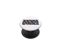 Feuilles d'animaux Exotiques tropicaux colorés et vibrants PopSockets PopGrip Adhésif