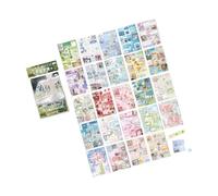 Feuilles d'autocollants en PET avec sable coréen scintillant - Indéchirable et facile à enlever - Pour projets de scrapbooking, mémo, carnet de notes
