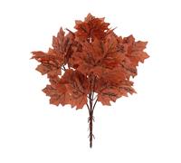Feuilles d'automne artificielles décoratives - Feuille d'érable rouge avec tige réaliste résistante aux UV - Pour la maison, l'intérieur et l'extérieur, le jardin - Floral d'automne A