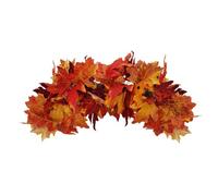 Feuilles d'automne, Butin Floral 19.7x7.1 Maple Artificiel Feuilles d'automne Swag Halloween Décorations pour Les Portes 'entrée Décor de paroi des fenêtres, Swags de Fleurs pour la décorati