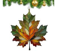 Feuilles d'automne décorations suspendues - ornements de feuilles acryliques colorées, accents de mur saisonnier | Décoration d'intérieur élégante pour l'automne, Thanksgiving et les œuvres d'art