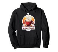 Feuilles d'automne et Cacao s'il Vous plaît Fall Lover Chocolat Chaud au Cacao Sweat à Capuche