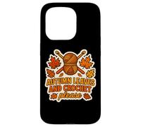 Feuilles d'automne et Crochet Please Crocheting Fall Lover Citation Coque pour iPhone 15 Pro
