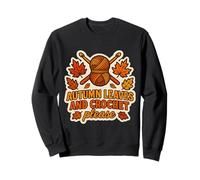 Feuilles d'automne et Crochet Please Crocheting Fall Lover Citation Sweatshirt