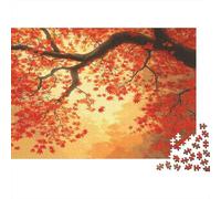 Feuilles d'automne Puzzle 1000 Pièces Adulte avec Emboîtement Parfait, Puzzle Complexe Puzzle De Développement Cognitif pour Une Activité Intergénérationnelle, Passion Nature Et Faune