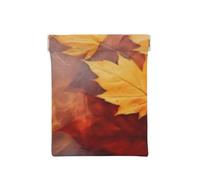 Feuilles d'automne Qui Tombent sur la rivière (2), Sac de Rangement pour Femmes, Portefeuille supérieur à Presser, Petit Porte-Monnaie, Pochette de Changement