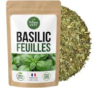 Feuilles de Basilic Coupées 100g - Herbe Aromatique Séchée pour Cuisine, Pâtes, Pizzas, Sauces, Salades & Recettes Méditerranéennes