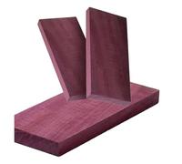 Feuilles de bois brut Planche en bois Sumu Violet, matériaux de bricolage faits main, support, feuilles contreplaqué brut for loisirs créatifs(15x10x1cm 1pcs)