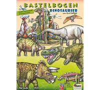 ATELIER COLOR Dinosaures avec volcans bricolage enfants à partir de 5 ans DIY set 3D papier créatif jouet livre à découper