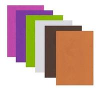 Feuilles de caoutchouc x 6 - couleurs vives 2 - Graine Créative Multicolore G