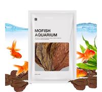 Feuilles de catappa - 20 pièces Feuilles d'amande Indien séchées | Booster de santé Down Aquarium Water Conditionner | Refuge à feuillless de Substitution Pratique pour Le Poisson, Les crevettes,