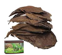 Feuilles de Catappa - Aquarium indien | Poisson betta mélangé | 10 pièces de feuille d'aquarium betta poissons jouets pour lycée 10pcs feuille de catappa à un niveau de pH inférieur