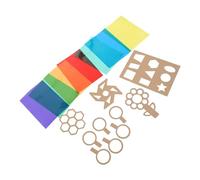 Feuilles de Cellophane Multicolores pour Garçon et Filles | Transparentes, Faciles à Couper, Résistent au Curling, Souples et Pliables, avec Pochoirs pour Atelier