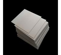 Feuilles de céramique ultra-minces en nitrure d'aluminium poli miroir, 1 pièce, for applications thermiques et électriques(5 * 5 * 0.65mm Unpolished)