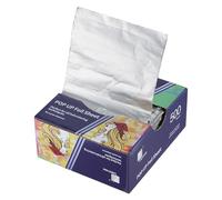 Feuilles de cheveux argentées à mettre en évidence - Feuille d'aluminium pour cheveux - Feuilles de papier d'aluminium pour coiffeur, 500 feuilles d'aluminium antidérapantes (12,7 x 27,3 cm)