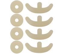 Feuilles de cicatrices en silicone pour aider après la récupération et réduire les cicatrices - 4 bandes souples Areola + 4 feuilles d'ancrage