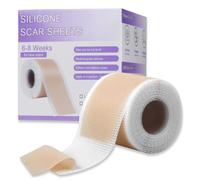 Feuilles de cicatrices en silicone pour césarienne et chirurgie - Rouleau de 3 m (4,1 x 203,2 cm) - Ruban adhésif réutilisable et hypoallergénique pour éliminer les cicatrices d'acné, brûlures