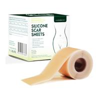 Feuilles de cicatrices en silicone - Rouleau de ruban adhésif en silicone (4,1 x 152,4 cm), bandes invisibles en silicone de qualité médicale pour le visage, patchs transparents pour cicatrices