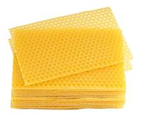 Feuilles de cire d'abeille 30pcs feuilles de cire d'abeille cire pour cadres d'abeilles feuilles en nid d'abeilles de cire d'abeilles pour les fournitures d'apiculture, les cadres de ruche d'abeilles