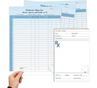 Feuilles de connexion pour patient HIPAA Privacy Check-in Forms | Formulaires dupliqués NCR en 3 parties pour clinique dentaire, cabinet médical et soins de santé