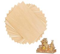 Feuilles de Contreplaque Plaque de Bois Naturel, Contreplaqué,planches de contreplaqué Planches de bois Rayon X - Planche de bois brut non peint, Contreplaqué de 0.15cm, Planche bois m pour Bricolage