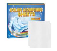 Feuilles de Couleur pour Linge - Capteur de Teinture Anti-Décoloration des Vêtements - 100 Pièces Pastilles Fixatrices de Couleur pour Pull Manteau Jean