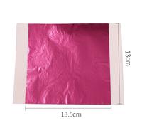 Feuilles De Cuir Oral Elu Colorées,Papier À Paillettes Argentées,Artisanat D'art Pour Dorure,Murs De Meubles,Décoration Vintage,Peinture À Faire Soi-Même,100 Pièces - Type Peach Red
