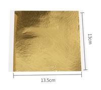 Feuilles De Cuir Oral Elu Colorées,Papier À Paillettes Argentées,Artisanat D'art Pour Dorure,Murs De Meubles,Décoration Vintage,Peinture À Faire Soi-Même,100 Pièces - Type B Gold