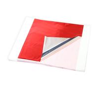 Feuilles De Cuir Oral Elu Colorées,Papier À Paillettes Argentées,Artisanat D'art Pour Dorure,Murs De Meubles,Décoration Vintage,Peinture À Faire Soi-Même,100 Pièces - Type Red Silver