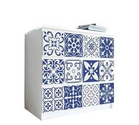 Feuilles de dalles de sol en vinyle, Stickers muraux et de sol en vinyle multicolores, largeur 10-20 cm(Mz155-e,10cmX50cmX1pc)