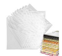 Feuilles de déshydrateur en silicone 10 pièces - Ensemble de feuilles résistantes à la chaleur | Doublure en maille réutilisable | Tapis de séchage des aliments antiadhésif, lavable au lave-vaisselle,