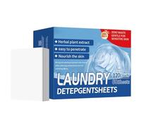 Feuilles de détergent à lessive | 120 lavages de feuilles de détergent pour machine à laver, bandes de lavage au parfum frais durable pour la maison, les voyages, l'hôtel, la croisière, le camping