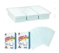 Feuilles de détergent à lessive concentré180 pièces Feuilles de détergent à lessive sans Liquide Bandes de détergent à less