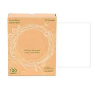 Feuilles de détergent portables - Bandes de papier à lessive compactes sans dégâts, solution de lavage légère pour vêtements, essentiels de nettoyage faciles à transporter | Hôtel RV Randonnée Gym