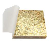 Feuilles de feuille d'or, Feuilles d'aluminium multicolores 14x14cm, paquet de 50 for bricolage, Nail Art et dorure meubles(Plum)