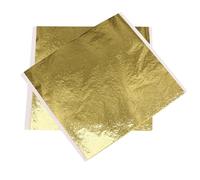 Feuilles de feuille d'or, Feuilles de feuille d'or 13x13,5 cm paquet 100 ou 1000 feuilles(100pcs)