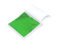 Feuilles de feuille d'or, Feuilles de transfert d'imitation feuille d'or 8x8.5cm, paquet multicolore 100 for l'artisanat bricolage(100pcs Green)
