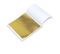 Feuilles de feuille d'or, Feuilles de transfert d'imitation feuille d'or 8x8.5cm, paquet multicolore 100 for l'artisanat bricolage(100pcs Golden)