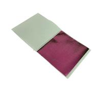 Feuilles de feuille d'or, Paquet de 100 feuilles papier d'aluminium multicolores 8 X,5 cm(Peach Red)