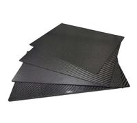 Feuilles De Fibre De Carbone Épaisseur de panneau carbone feuille plaque Fiber d'arbon 240x490mm 0.5mm-5mm(3.0mm Plain Matte)