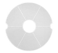 Feuilles de filet de déshydratation alimentaire, plateaux de séchage antiadhésifs en Silicone pour fruits, légumes, craquelins et aliments en purée, blanc 3.0oz, 1 paquet