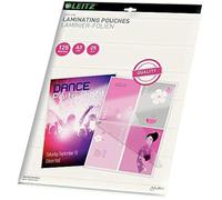 Feuilles de film plastique - LEITZ - A3 - 25 pièces - 125 microns - Transparent