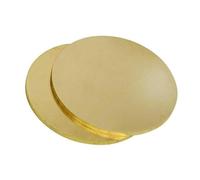 Feuilles de laiton, 2 pièces de disque rond en laiton H62 d'épaisseur 0,5 mm, diamètre de la tôle en laiton 85-110 mm, adapté aux projets de bricolage et d'amélioration de l'habitat(Diameter 110mm)