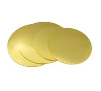Feuilles de laiton, 4 pièces de plaque ronde en laiton d'épaisseur 0,3 mm, diamètre de disque en laiton 30-45 mm, adaptées à l'artisanat, aux modèles de bricolage et aux réparations(Diameter 30mm)