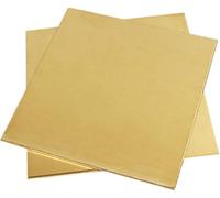 Feuilles de laiton de 4 mm d'épaisseur - Lot de 2 plaques métalliques faciles à découper for projets de bricolage, d'électrotechnique et d'artisanat(200mm*200mm)
