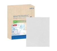 Feuilles De Lessive Blanchissantes, Formule De Blanchiment Des Pigments, 10 Pièces, Teinture Blanchissant Pour Vêtements, Teinture Pour Tissu De Lessive, Feuilles Dissolvantes Pour Machine À Laver, Po