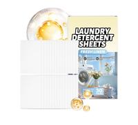 Feuilles de Lessive,Élimination Des Odeurs 30 Pièces - Pour Machine à Laver Feuilles de Détergent | Pour Salle de Bain Maison Appartement Serviettes Robe T-Shirt Chemisier